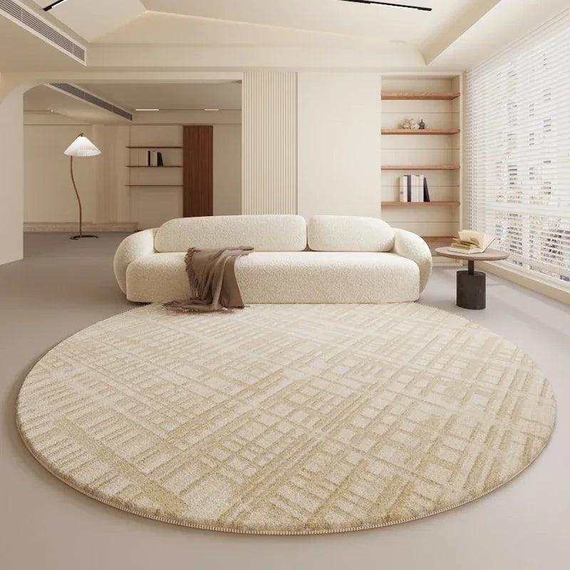 Bohemian Haven | Luxury Round Area Rug | Contemporary Geometric Design with Versatile Finishes - Decora Furniture